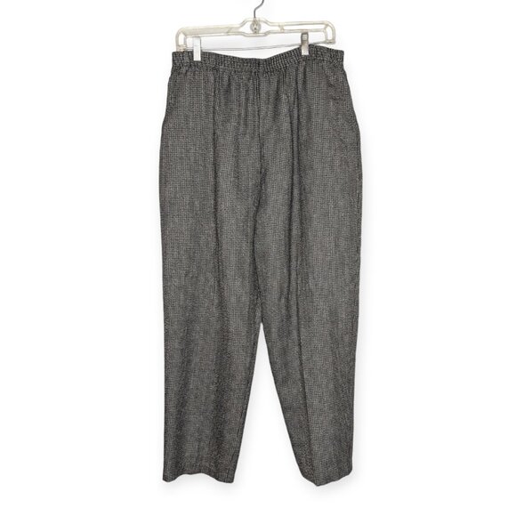 Briggs Herringbone Straight Leg Black & Gray Pants Size 18 - Picture 1 of 12